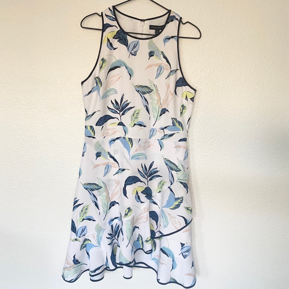 Floral Ruffle Wrap Racerback Dress - Picture 2 of 8